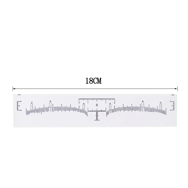 10/50/100pcs Eyebrow Ruler Sticker Tattoo Shape Tool Adhesive Microblading Guide Makeup Measurement Stencil Template Makeup Tool