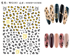 Press on Nails Tiger Symbol Nails Decals Design Fierce Wild Animal Leopard Decoration Manicure Stickers Nails Accessories Tools