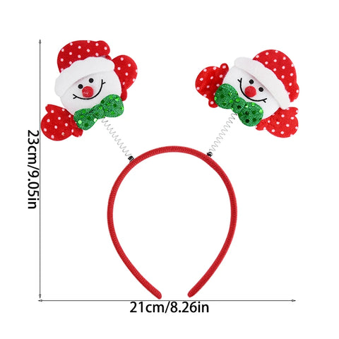 Christmas Headband Kids Adult Santa Claus Elk Xmax Tree Hair Accessories Photo Props Christmas Decoration 2025 New Year Gifts