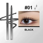 Silky Lasting Scythe Eye Liner Pencil Natural Matte Wine Red Lying Silkworm Eyeliner Pen Easy To Color for Beginners Eye Makeup