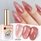 UR SUGAR 15ml Champagne Gold Sliver Reflective Glitter Gel Nail Polish Varnish Semi Permanent Soak Off UV Gel For Manicure Art