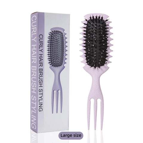 1PC Candy bursh Curly Hair Styling Brush: Defined Curls on Wet Hair- Nylon Bristles Detangling Volumizing Comb for All Hair Type
