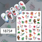 Nail Art Sticker Angel Flower Pattern Stickers Cupid Self-Adhesive Nail Decals Stickers Decoration Press on Nails Accessories