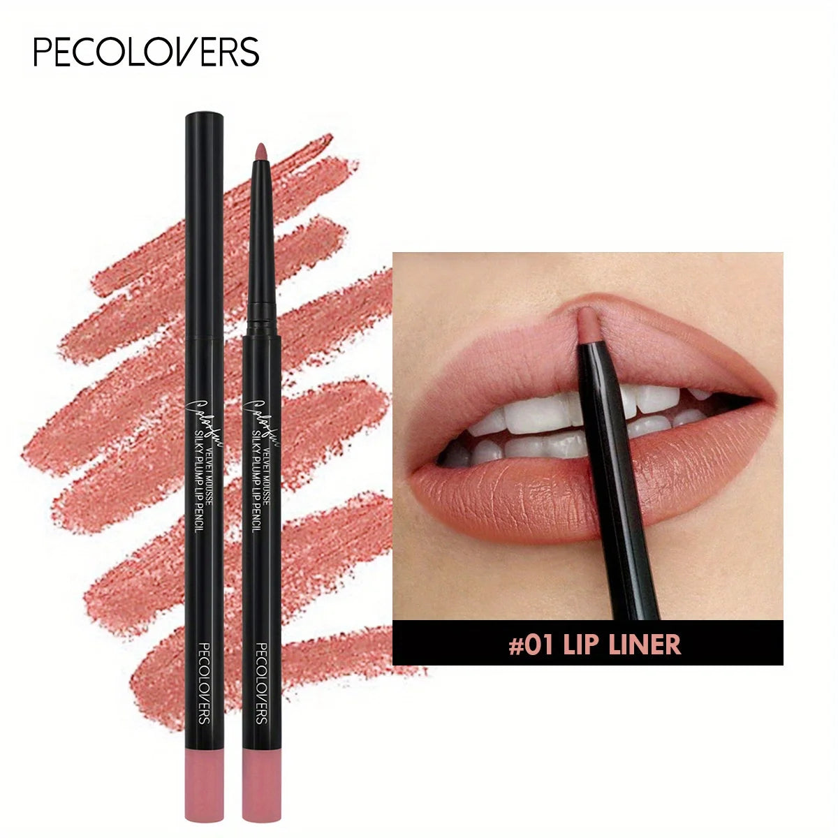 Velvet Misty Matte Lip Liner Pencil Non-fading Stereo Lip Liner Pencil Contour Line Makeup Lipliner Pen, Mother's Day Gift, 1pc