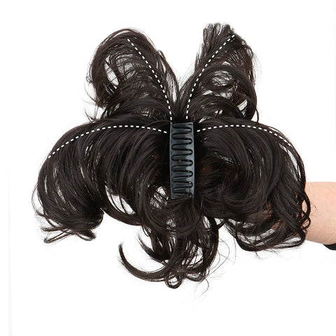 WIGSIN Synthetic Elegant Versatile Curly Ponytail Claw Clip In Hair Extension Adjustable Suitable Easy to Wear For Any Occasion