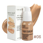 SAM SUGAR 6Color Concealer Liquid Foundation Long Lasting Oil Control Natural Soft Moisture Waterproof Constant Makeup Concealer