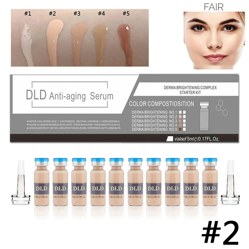 Korea 5ml BB Cream Glow Ampoule Starter Kit Semi-permanent Niacinamide Foundation Concealer Moisturising Cream Skin Care
