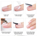 LIMEGIRL Nail Gel Polish Remover Tools Set with 100Pcs Bag Cotton And File Clipper for Manicure Nail Art UV Soak Off Removal Kit