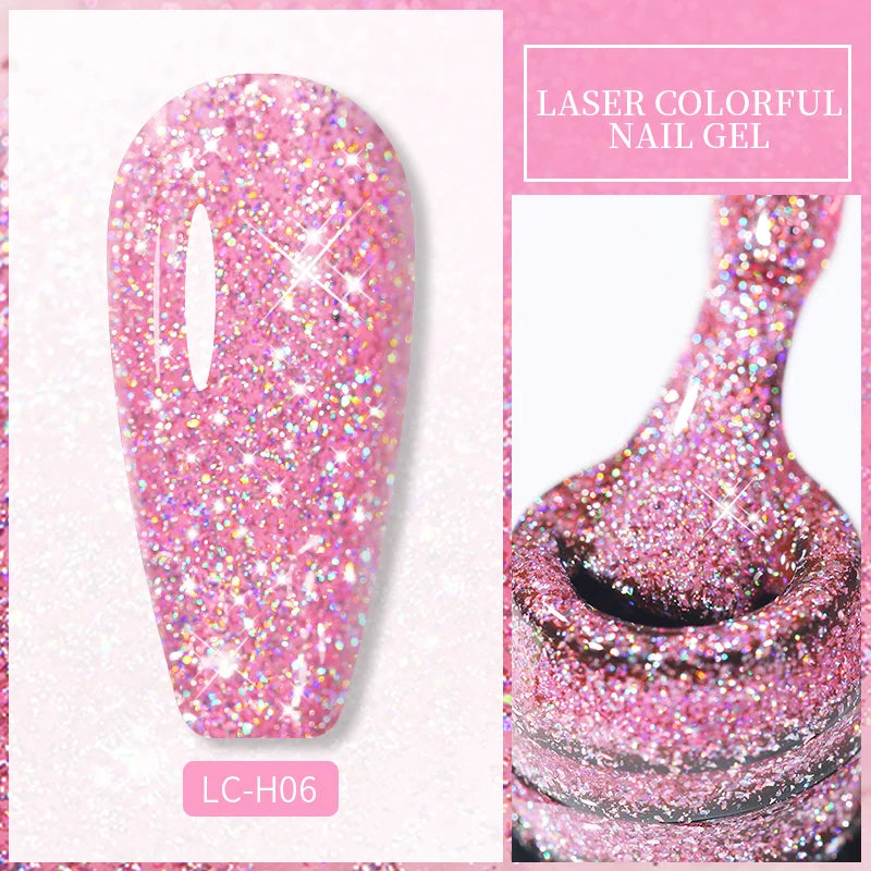LILYCUTE 7ml Metallic Gel Nail Polish Red Chrome Effect Soak Off UV Gel Varnish Semi Permanent Nail Art Manicure Base Top Coat