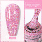 LILYCUTE 7ml Metallic Gel Nail Polish Red Chrome Effect Soak Off UV Gel Varnish Semi Permanent Nail Art Manicure Base Top Coat