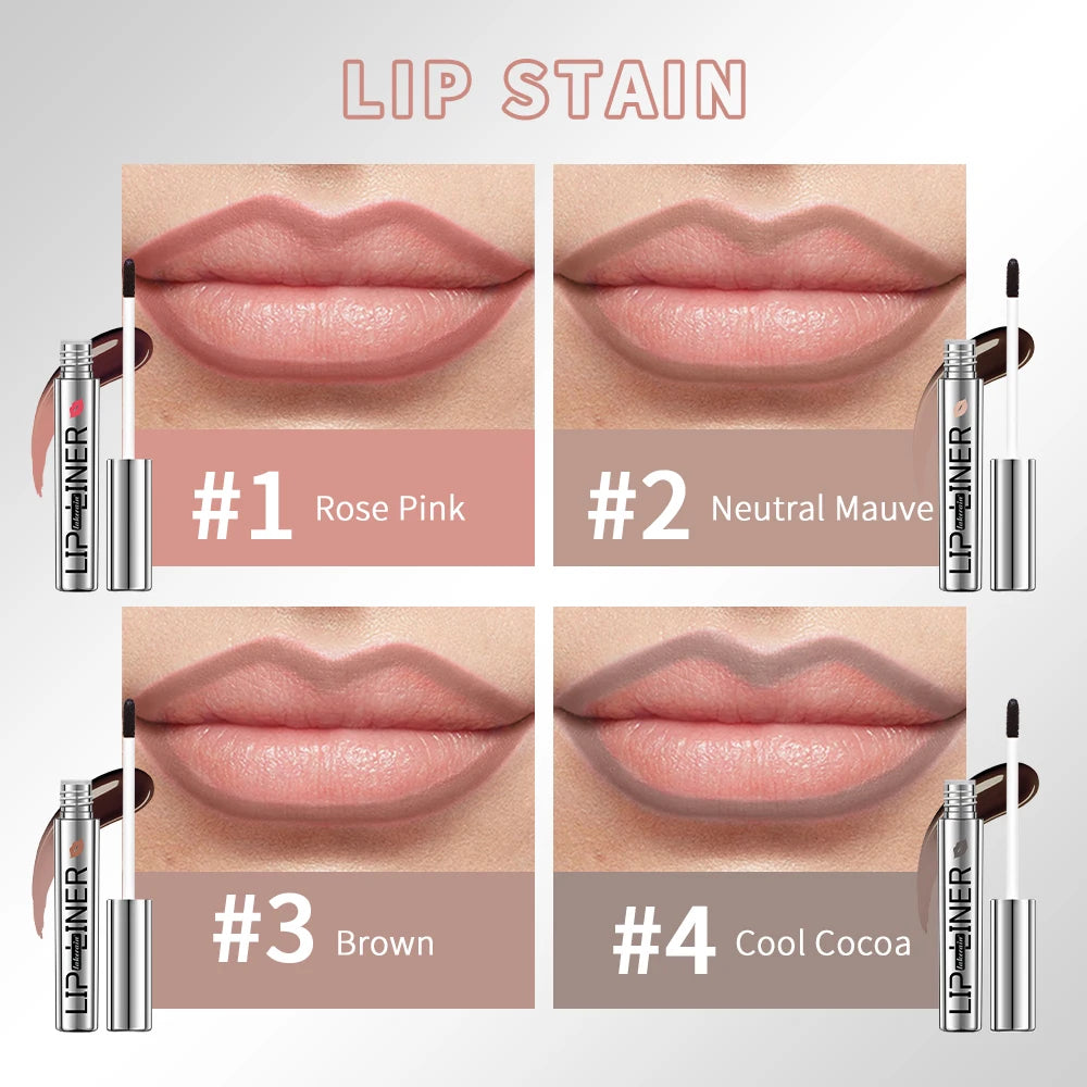 Matte Peel Off Lip Stain Long Lasting Lip Tint Stain Lip Liner Transfer Proof Lipstain Infused with Hyaluronic Acid & Vitamin E