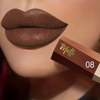 1pcs Waterproof Matte Velvet Lip Tint: Long-Lasting Nude Lip Glaze for a Sexy and Smooth Finish, Valentine's Day Gift
