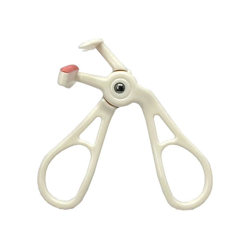 Portable One-Clip Eyelash Curler Wide-Angle Partial Eyelash Curler with Comb Teeth & Rubber Quick Natural Curling Long Lasting