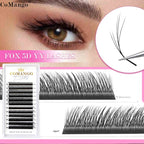 CoMango Fox 5D Shaped Eyelashes Mix8-13 Technological Fibers False Eyelashes Extension Promade Volume Fans Lash Cosmetics