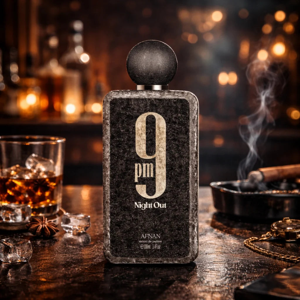 Afnan 9PM Night Out Eau de Parfum for Men Women, 100ml, Luxury Evening Scent, Summer Party, Giftable, Long-Lasting Fragrance