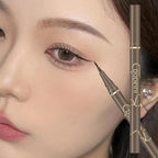 Waterproof Quick-drying Liquid Eyeliner/ultra-fine Matte Black Brown/long-lasting Silkworm Eyeliner/eye Makeup/gifts