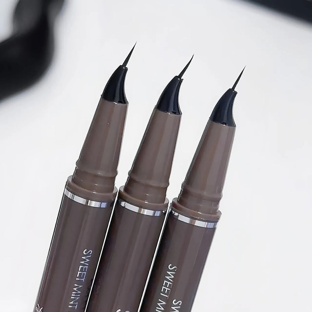 Curved Eyeliner Pen Quick Dry Liquid Eye Liner Easy To Draw Ultra-fine Lying Silkworm Pencil Black Brown Lower Eyelash Makeup