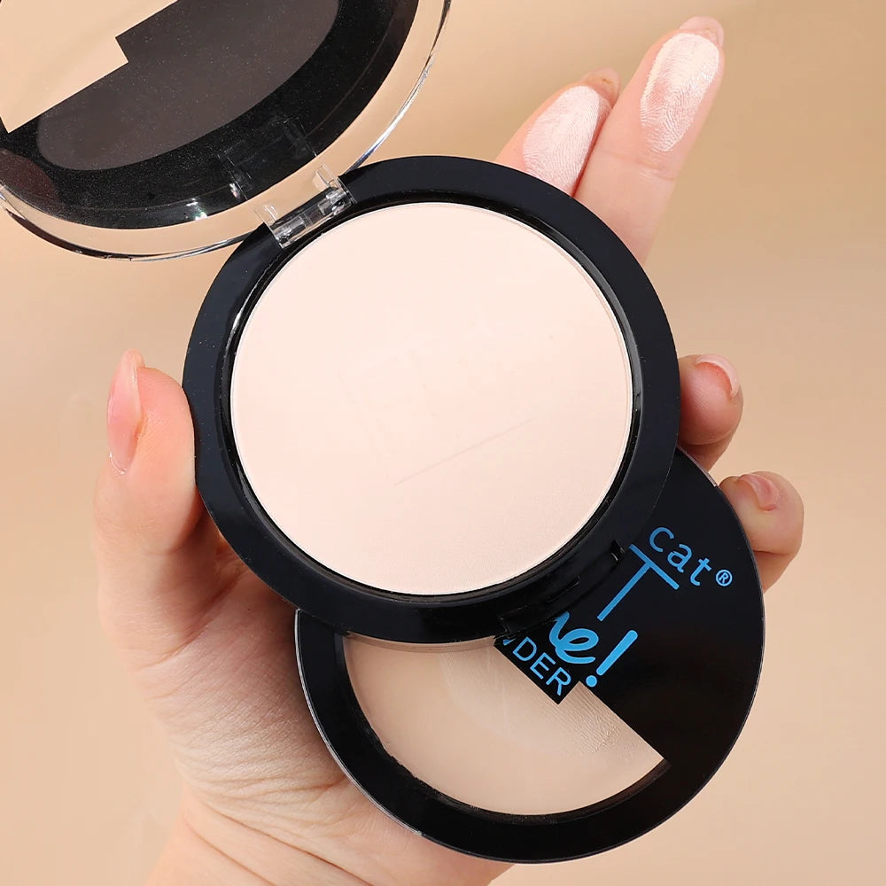 Face Pressed Powder Foundation Coverage Lasting Oil Control Natural Natural Ivory White Face Powder Mineral Foundation Cosmetics