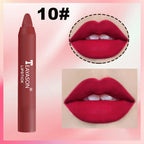 Matte lipstick for easy application, smudge-proof, daily moisturizing, lipstick, holiday gift, light makeup, lip pen, lipliner,