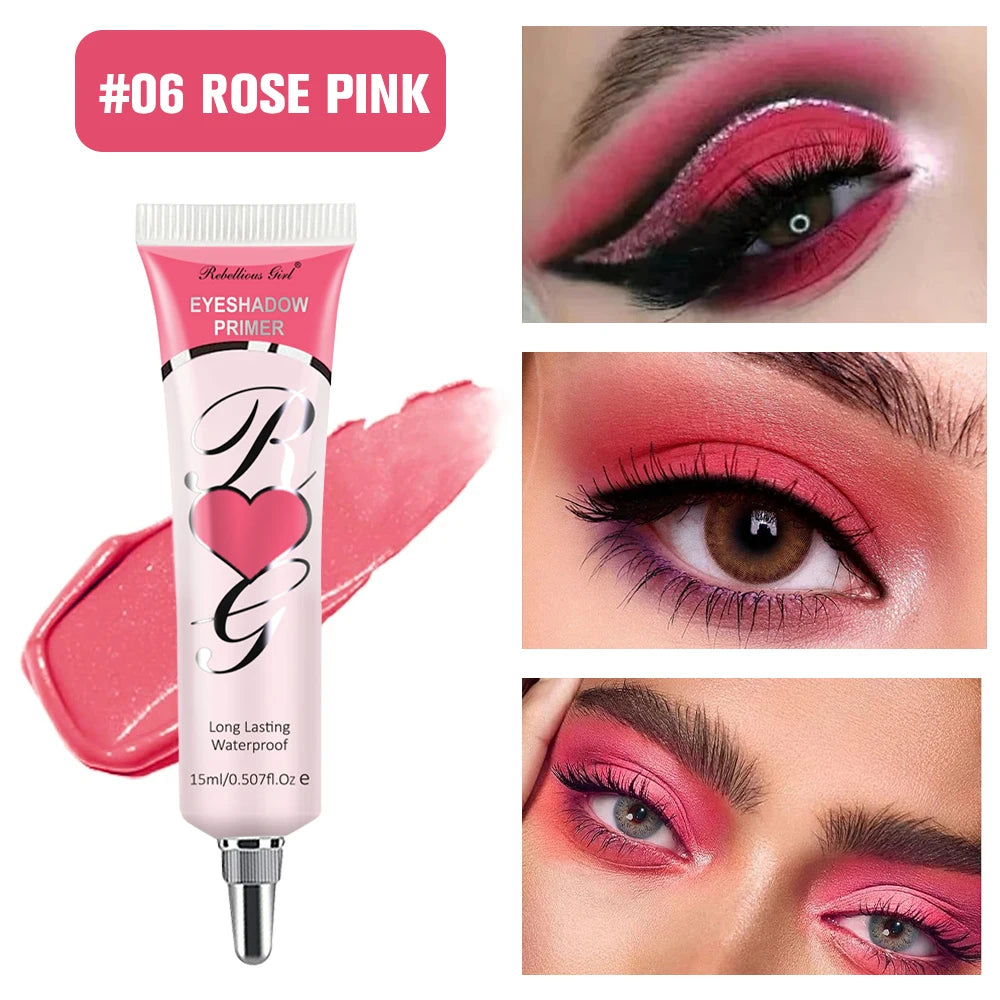 White Dark Matte Eye Shadow Primer Suitable for Oily Eyelid Eye Makeup Base Waterproof and Stain Resistant,Durable Cream Liquid