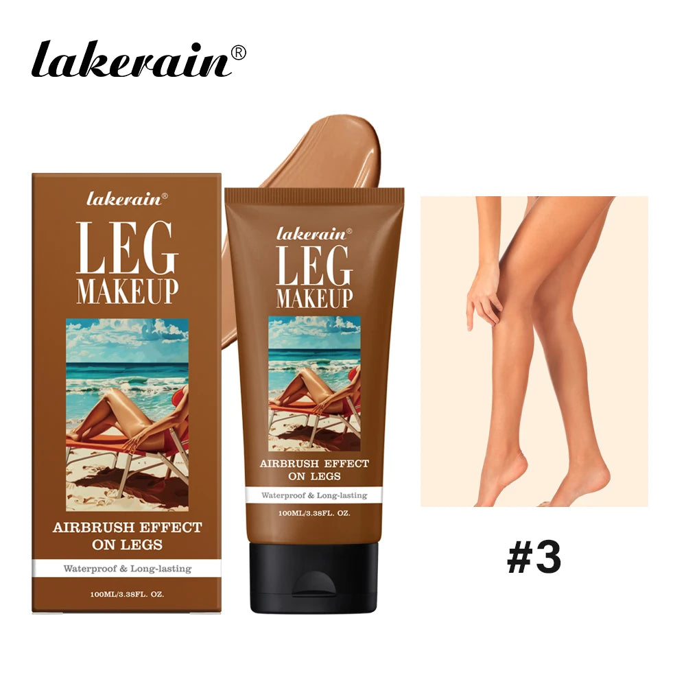 100ml Leg Makeup Long-lasting Waterproof And Anti-Transfer Concealer Even Skin Tone Wheat Tan Brown Liquid Foundation