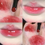 Mirror Jelly Lipstick Lasting Moisturising 6 Colors Water-light Lip Gloss Waterproof Pink Lip Tint Korean Makeup Women Cosmetics