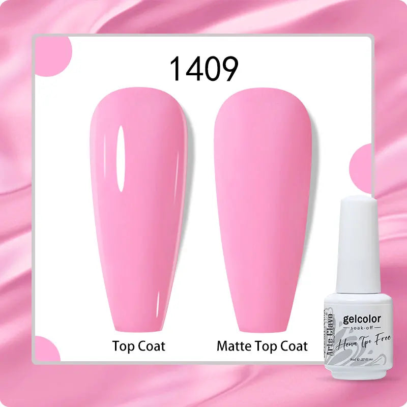 Arte Clavo 8ml HEMA TPO Free Gel Nail Polish Nail Art Manicure Semi Permanent Gel UV Hybrid Varnishes Base Top Coat Enamels New