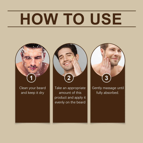 Coconut Oil Beard Care Wax Keep Smoothing Deeply Moisturizing Strong Holding Reduce Frizz Improve Thickens Men Beard Growth Balm