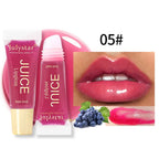 Julystar 6color Long lasting Moisturizing Mirror Lip Oil, Fruit Flavor, Pudding Lip Moisturizing, Water Radiant Lip Honey