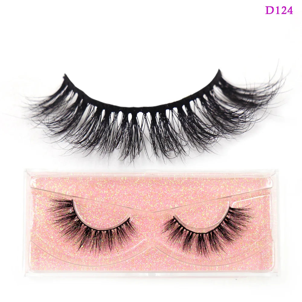 LEHUAMAO 3D Mink Lashes Makeup Eyelashes Natural Fluffy Long Fake Lashes Full Stripe Reusable False Eyelash Extension