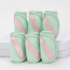 1020 Long Bandage Cleaning Wipes 6Pcs, Machine Washable, Reusable Makeup Remover Tools, Suitable for All Skin Types