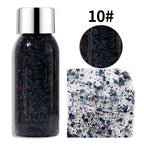 Glitter Eye Shadow Liquid Face Body Sequins Gel Long-Lasting Liquid Face Shimmer Multicolor For Party Music Festival Makeup 30ML