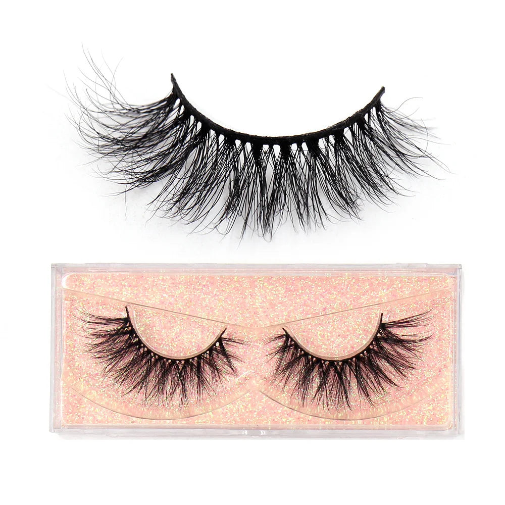 False Eyelashes 3D Mink Lashes Soft Fluffy Natural Long Fake Lashes Full Stripe False Eyelash Volume Eye Lashes for Makeup D101