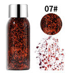 Glitter Eye Shadow Liquid Face Body Sequins Gel Long-Lasting Liquid Face Shimmer Multicolor For Party Music Festival Makeup 30ML