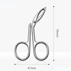 New Elbow Eyebrow Pliers Clip Scissors Tweezers Straight Pointed Stainless Steel Eyebrow Plucking Makeup Beauty Tools