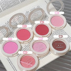 Monochrome Milk Peach Face Blush Pallete Mineral Pigment Cheek Blusher Powder Makeup Professional Contour Shadow Pink Blusher