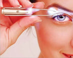 1pc Portable Stainless Steel Smart Design Eyebrow Hair Remove Tweezer With LED Light Makeup Tool
