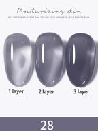 1-30pcs PSK Nude Pink Color Nail Art Ice Transparent Bare Color Nail Enamel 2026 New Net Red Popular White Gel Nail Polish