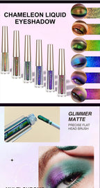 Chameleon EyeshadowsDiamond Glitter Liquid Eyeshadow StickHighly Pigmented Metallic Shimmering Long Lasting Shine All Makeup