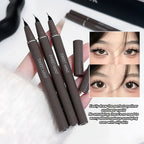 Curved Eyeliner Pen Quick Dry Liquid Eye Liner Easy To Draw Ultra-fine Lying Silkworm Pencil Black Brown Lower Eyelash Makeup