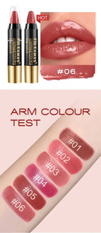 Easy Coloring Gloss Lipstick Lasting Waterproof Matte Crayon Lip Gloss Stick High Pigmented Moisturizing Lip Liner Pen Makeup