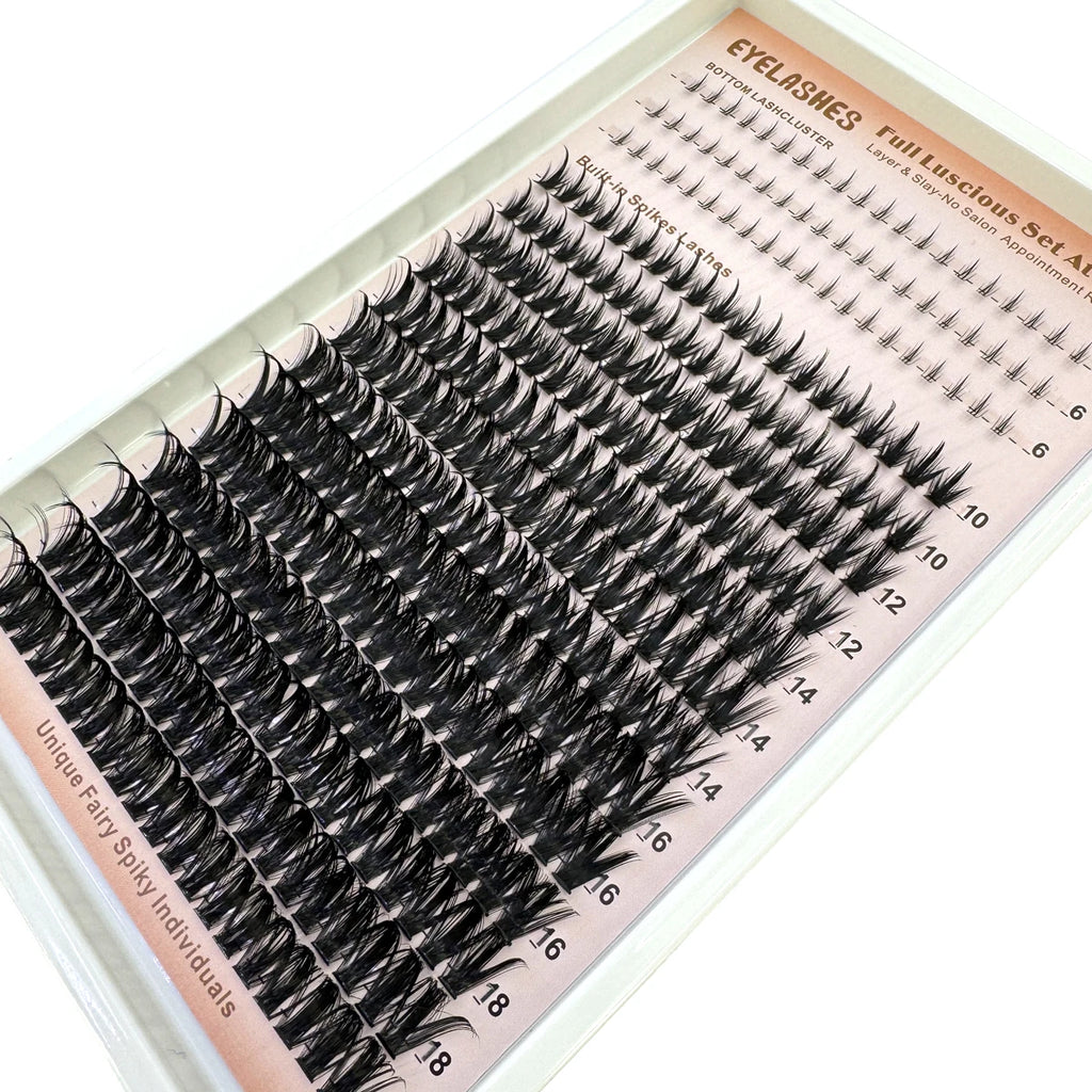 Bottom+Spikes Lashes Clusters Wispy Manga Lashes Clusters Extension Unique Spiky Cluster  Anime Individuals Fairy Lashes 10-18mm