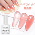 PUENTE 5ml Metallic Painting Liner Gel Polish Bright Mirror Effect Semi-Permanent UV Nail Varnish For Stunning French Nail Art