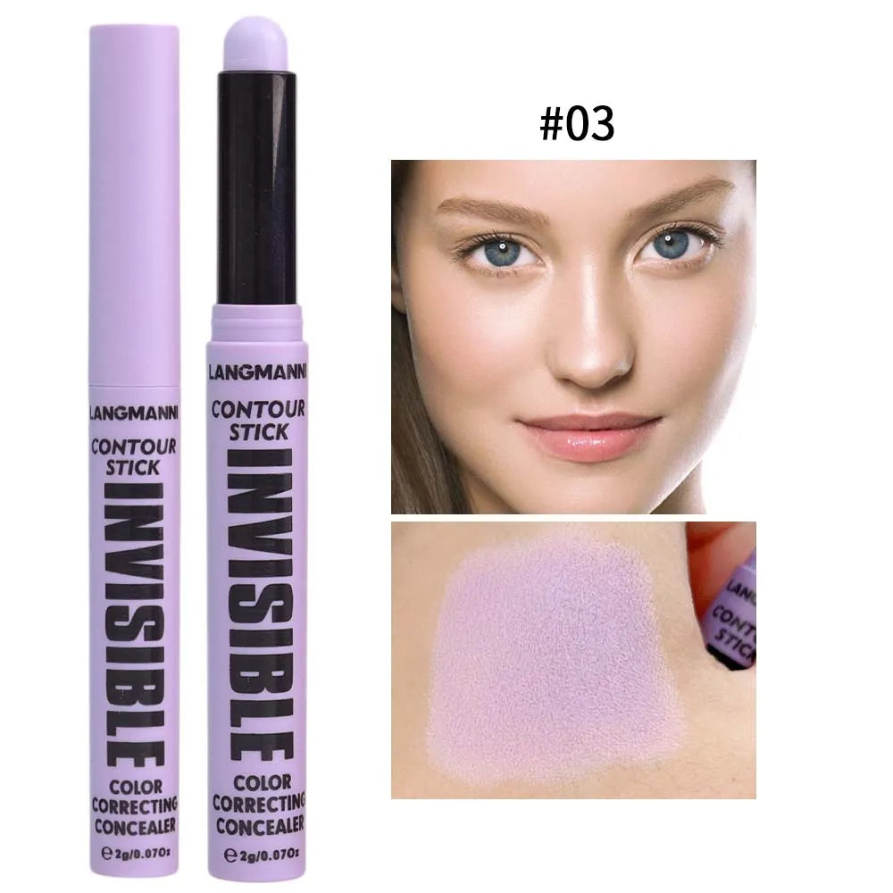 6 Colors Modify Skin Tone Concealer Contour Stick Full Cover Spot Blemish Acne Marks Concealer Waterproof Lasting Face Cosmetics