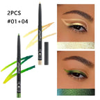 Chameleon Eyeliner Gel Pen Waterproof Shiny Chrome Eye Shadow Liner Pencil Glitter Pearl Green Gold Lying Silkworm Eyes Makeup