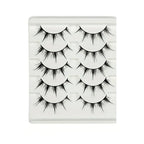 Anime-Inspired False Eyelashes, 5 Pairs Cartoon Eye Faux Lashes, Dramatic Look Demon Style, Volumizing & Lengthening