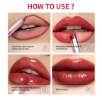 Lipliner&Lipstick Lip Gloss Set 3pcs/set Waterproof Long Lasting Lip Makeup Matte Travel Mini Set Women's Makeup Cosmetics
