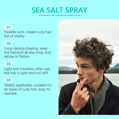 Sea Salt Hair Styling Spray Lazy Curl Defining Improving Thicken Strong Hold Non Greasy Fluffy Natural Wave Hair Nourishing Oil