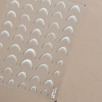 1PCS White French Manicure Strip Nails Sticker Stencil Guide French Nail Art Decals Form Fringe DIY Line Tips Decoration Tools