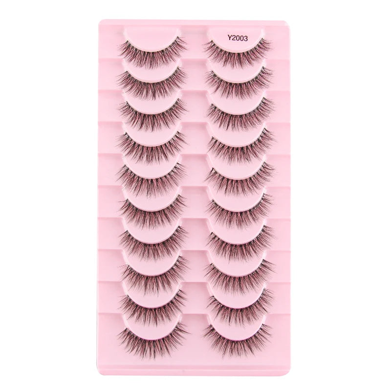False Eyelashes 3/10 Pairs Natural Long Mink Lashes Strip Dramatic Fake Lashes Full Eye yelash Extension Makeup Faux Cils Tool